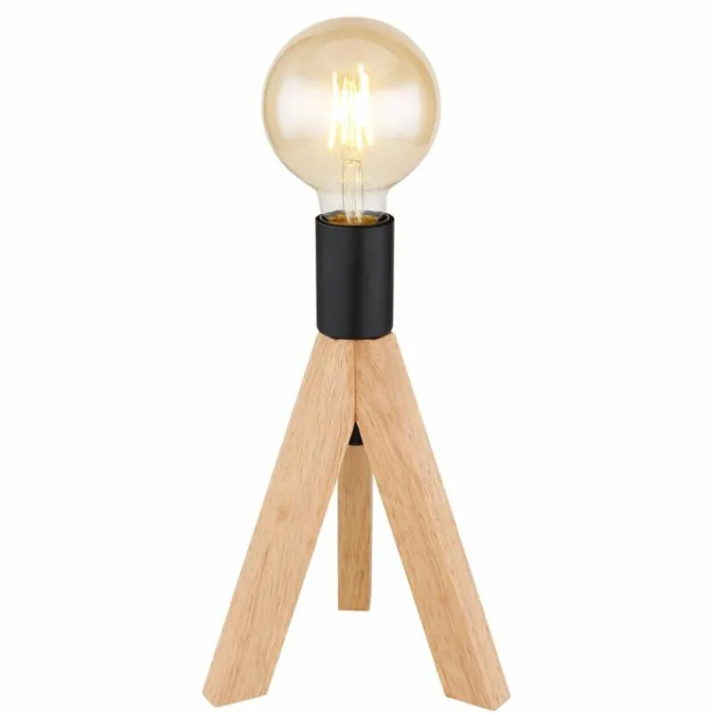 Luminaires Scandinaves-Luminaires Globo Lighting Lampe de table Globo KIRA Brun foncé, 1 lumière