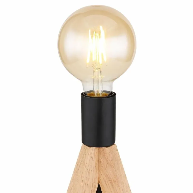 Luminaires Scandinaves-Luminaires Globo Lighting Lampe de table Globo KIRA Brun foncé, 1 lumière