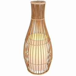 Lampes En Tissu-Luminaires Globo Lighting Lampe de table Globo LAGLIO Brun, 1 lumière