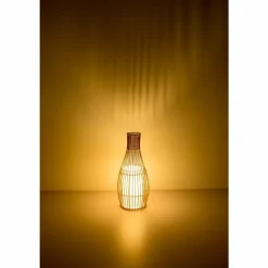 Lampes En Tissu-Luminaires Globo Lighting Lampe de table Globo LAGLIO Brun, 1 lumière