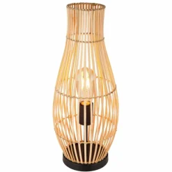 Lampes En Bois-Luminaires Globo Lighting Lampe de table Globo LAGLIO Écru, Noir, 1 lumière