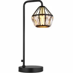 Luminaires Globo Lighting Lampe de table Globo LOIS Laiton, Noir, 1 lumière* Lampes À Poser