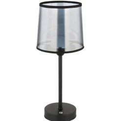 Lampes En Tissu-Luminaires Globo Lighting Lampe de table Globo LUNKI LED Noir, 1 lumière