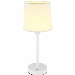 Lampes En Tissu-Luminaires Globo Lighting Lampe de table Globo LUNKI LED Blanc, 1 lumière