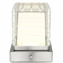 Luminaires Globo Lighting Lampe de table Globo LUNKI LED Nickel mat, 1 lumière