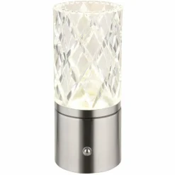 Luminaires Globo Lighting Lampe de table Globo LUNKI LED Nickel mat, 1 lumière