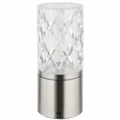 Luminaires Globo Lighting Lampe de table Globo LUNKI LED Nickel mat, 1 lumière