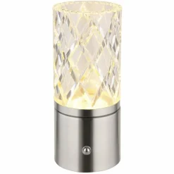 Luminaires Globo Lighting Lampe de table Globo LUNKI LED Nickel mat, 1 lumière