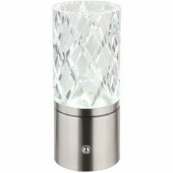 Luminaires Globo Lighting Lampe de table Globo LUNKI LED Nickel mat, 1 lumière