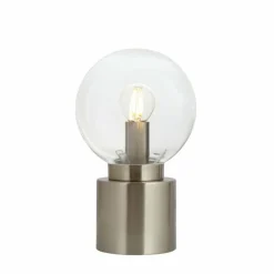 Luminaires Globo Lighting Lampe de table Globo MARKA Nickel mat, 1 lumière
