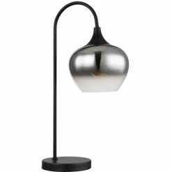 Suspension Verre Fumé-Luminaires Globo Lighting Lampe de table Globo MAXY Noir, 1 lumière