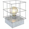 Lampes Industrielles-Luminaires Globo Lighting Lampe de table Globo MERRIL Zingué, 1 lumière