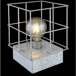 Lampes Industrielles-Luminaires Globo Lighting Lampe de table Globo MERRIL Zingué, 1 lumière