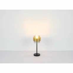 Suspension Verre Fumé-Luminaires Globo Lighting Lampe de table Globo MILLEY Noir, 1 lumière