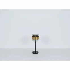 Suspension Verre Fumé-Luminaires Globo Lighting Lampe de table Globo MILLEY Noir, 1 lumière