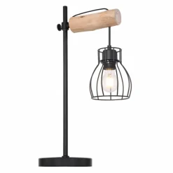 Luminaires Scandinaves-Luminaires Globo Lighting Lampe de table Globo MINA Brun, Noir, 1 lumière