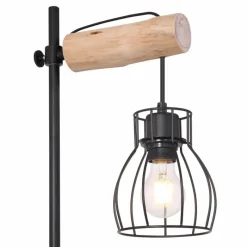 Luminaires Scandinaves-Luminaires Globo Lighting Lampe de table Globo MINA Brun, Noir, 1 lumière