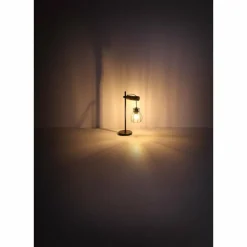 Luminaires Scandinaves-Luminaires Globo Lighting Lampe de table Globo MINA Brun, Noir, 1 lumière