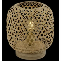 Style Boho-Chic-Luminaires Globo Lighting Lampe de table Globo MIRENA Brun, 1 lumière