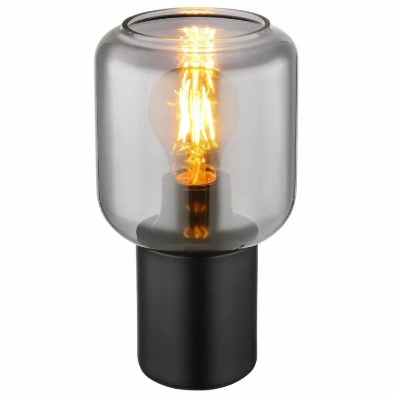 Suspension Verre Fumé-Luminaires Globo Lighting Lampe de table Globo NINJO Noir, 1 lumière
