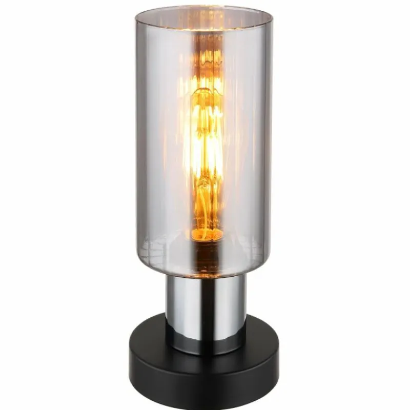 Suspension Verre Fumé-Luminaires Globo Lighting Lampe de table Globo Noir, 1 lumière