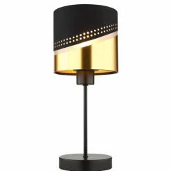 Lampes En Tissu-Luminaires Globo Lighting Lampe de table Globo OR Noir, 1 lumière