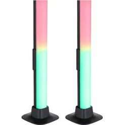 Luminaires Globo Lighting Lampe de table Globo POLLIVER LED Noir, 1 lumière, Changeur de couleurs