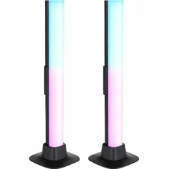 Luminaires Globo Lighting Lampe de table Globo POLLIVER LED Noir, 1 lumière, Changeur de couleurs