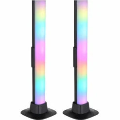 Luminaires Globo Lighting Lampe de table Globo POLLIVER LED Noir, 1 lumière, Changeur de couleurs