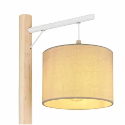 Lampes En Tissu-Luminaires Globo Lighting Lampe de table Globo RAFA Brun, Blanc, 1 lumière