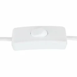 Lampes En Tissu-Luminaires Globo Lighting Lampe de table Globo RAFA Brun, Blanc, 1 lumière