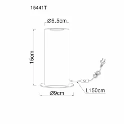 Luminaires Globo Lighting Lampe de table Globo RAY Noir, 1 lumière* Lampes À Poser