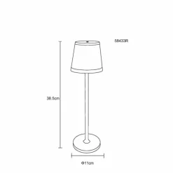 Luminaires Globo Lighting Lampe de table Globo RIDLEY LED Rouille, 1 lumière