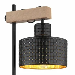 Lampes En Bois-Luminaires Globo Lighting Lampe de table Globo RIELLY Couleur bois, Noir, 1 lumière