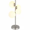 Luminaires Globo Lighting Lampe de table Globo RIHA LED Nickel mat, 4 lumières