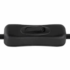 Lampes En Bois-Luminaires Globo Lighting Lampe de table Globo ROBBY Bois foncé, Noir, 1 lumière