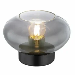 Suspension Verre Fumé-Luminaires Globo Lighting Lampe de table Globo SHAUN Noir, 1 lumière