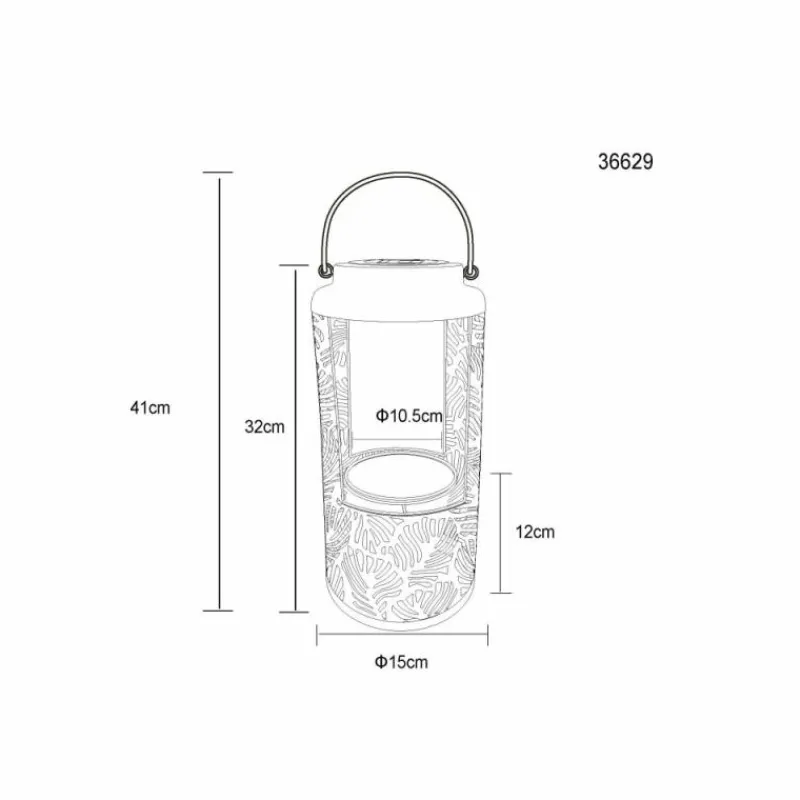 Luminaires Globo Lighting Lampe de table Globo SOLAR LED Noir, 1 lumière