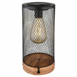 Lampes En Bois-Luminaires Globo Lighting Lampe de table Globo SOLAR LED Écru, Noir, 1 lumière