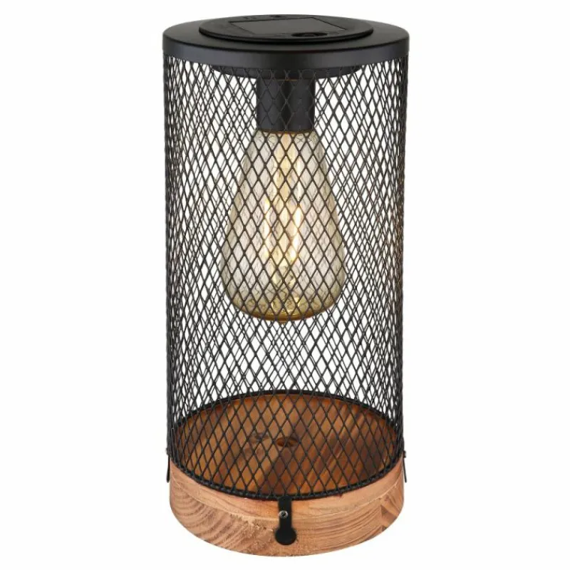 Lampes En Bois-Luminaires Globo Lighting Lampe de table Globo SOLAR LED Écru, Noir, 1 lumière