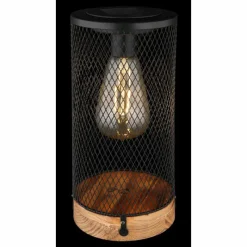 Lampes En Bois-Luminaires Globo Lighting Lampe de table Globo SOLAR LED Écru, Noir, 1 lumière