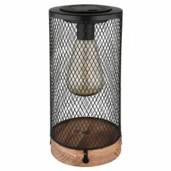 Lampes En Bois-Luminaires Globo Lighting Lampe de table Globo SOLAR LED Écru, Noir, 1 lumière