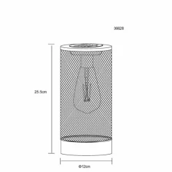 Lampes En Bois-Luminaires Globo Lighting Lampe de table Globo SOLAR LED Écru, Noir, 1 lumière