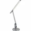 Luminaires Globo Lighting Lampe de table Globo SOLANA LED Aluminium brossé, Blanc, 1 lumière* Éclairage Led