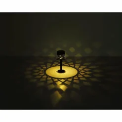 Luminaires Globo Lighting Lampe de table Globo SOLAR LED Noir, Transparent, 1 lumière