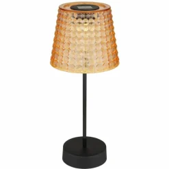 Luminaires Globo Lighting Lampe de table Globo SOLAR LED Ambre, Noir, 1 lumière