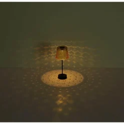 Luminaires Globo Lighting Lampe de table Globo SOLAR LED Ambre, Noir, 1 lumière