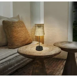 Suspension Verre Fumé-Luminaires Globo Lighting Lampe de table Globo SOLAR LED Fumée, Noir, 1 lumière