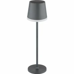 Luminaires Globo Lighting Lampe de table Globo SOLAR LED Anthracite, Blanc, 1 lumière