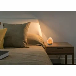 Lampes En Bois-Luminaires Globo Lighting Lampe de table Globo STONE LED Brun, Écru, 1 lumière